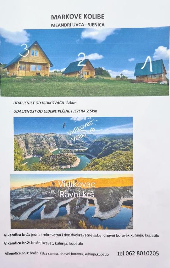Markove Kolibe 1, Uvac,Vecaa Сйеница Екстериор снимка
